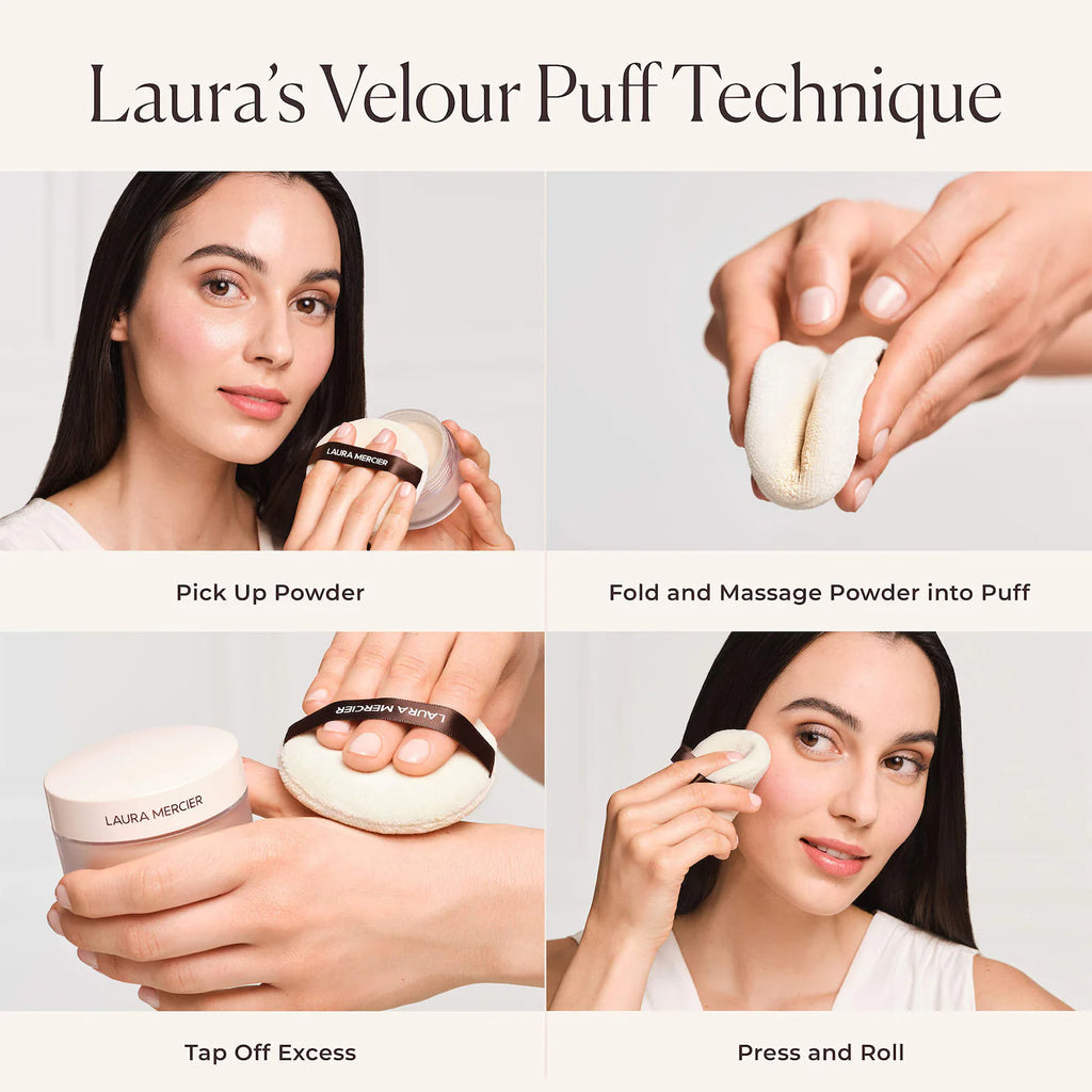 Laura Mercier  Indulgent Icons Ultra-Blur Translucent Loose Setting Powder & Velour Puff Duo Gift Set