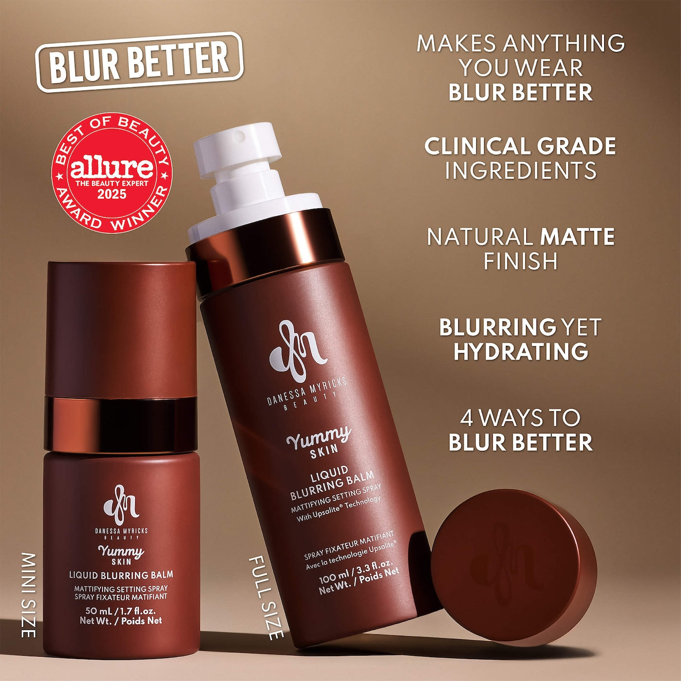 Danessa Myricks Beauty  Yummy Skin Liquid Blurring Balm Mattifying Setting Spray