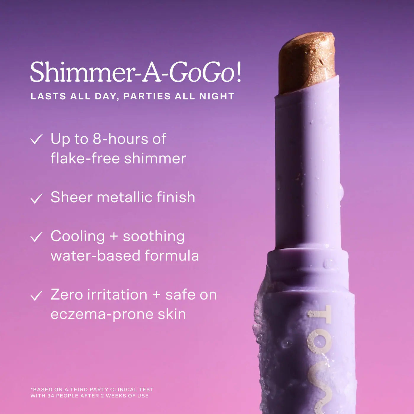 Tower 28 Beauty  GoGo Cooling Shimmer 8H Eyeshadow Stick
