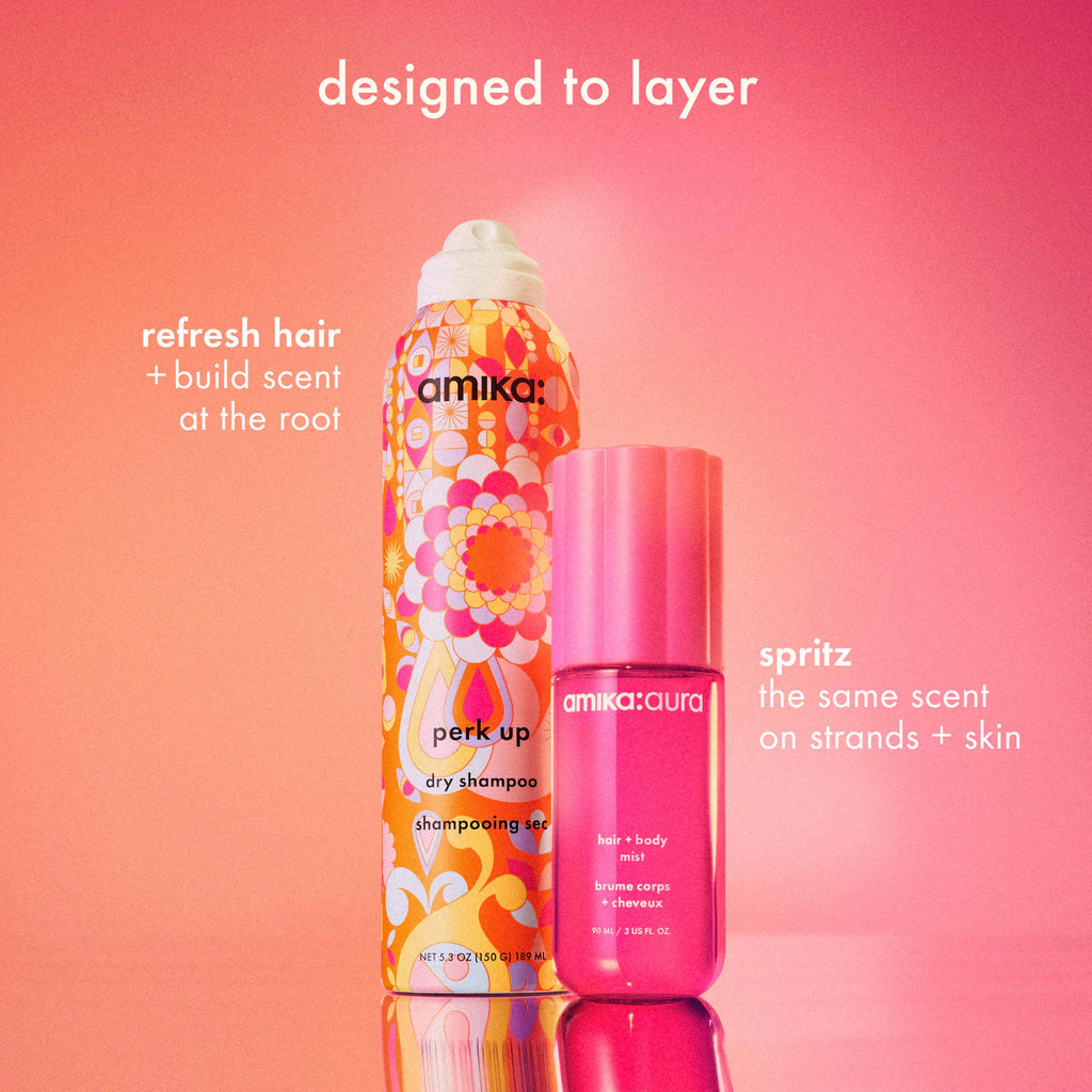 amika aura Hair & Body Mist with Vanilla and Pink Grapefruit 90ml
