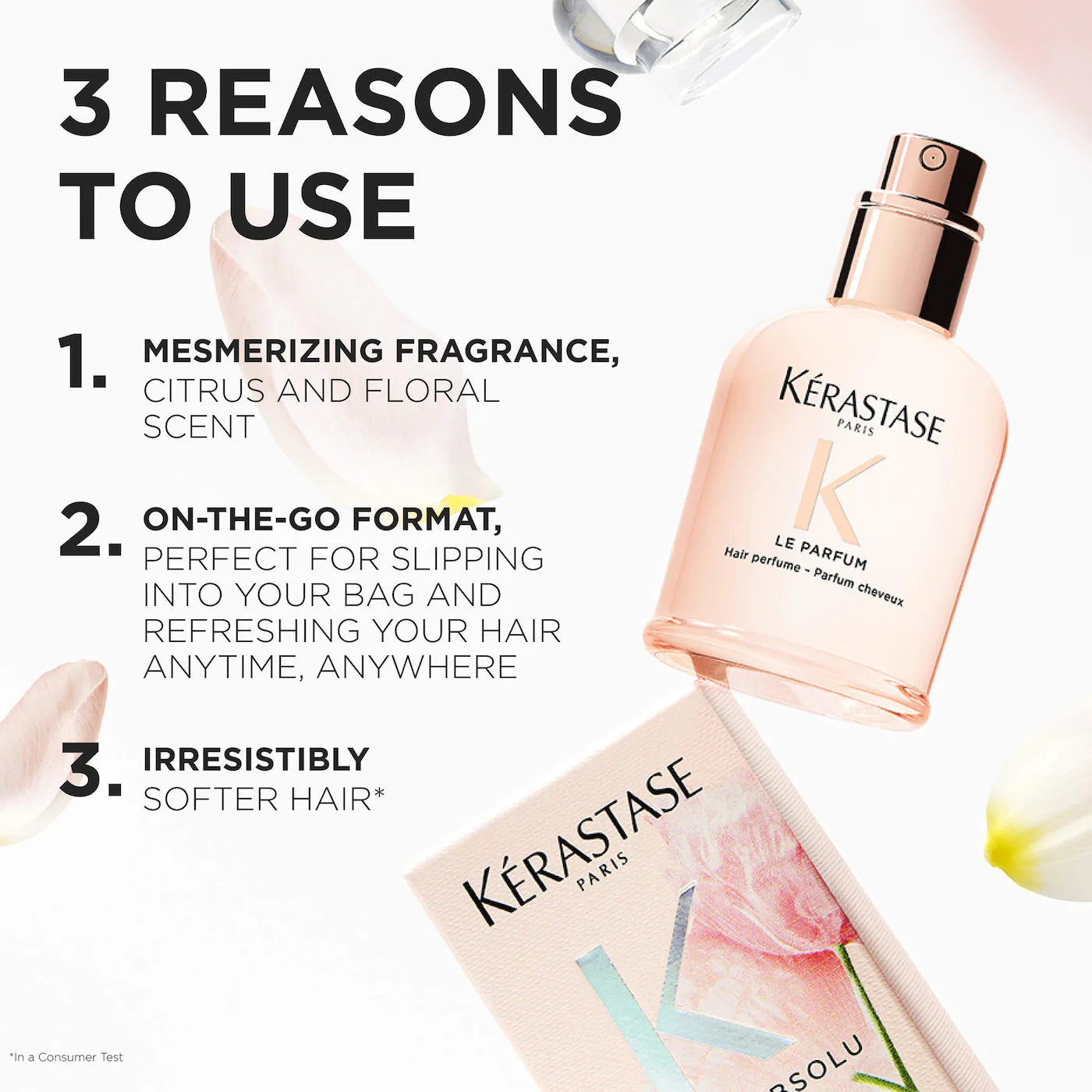 Kérastase  Gloss Absolu Hair Perfume with Citrus, Vanilla & Rose
