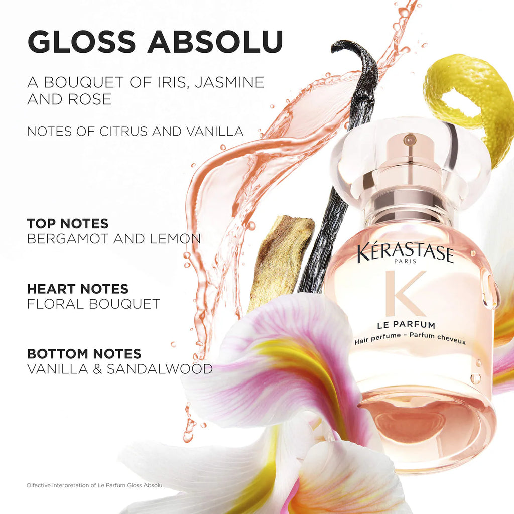 Kérastase  Gloss Absolu Hair Perfume with Citrus, Vanilla & Rose