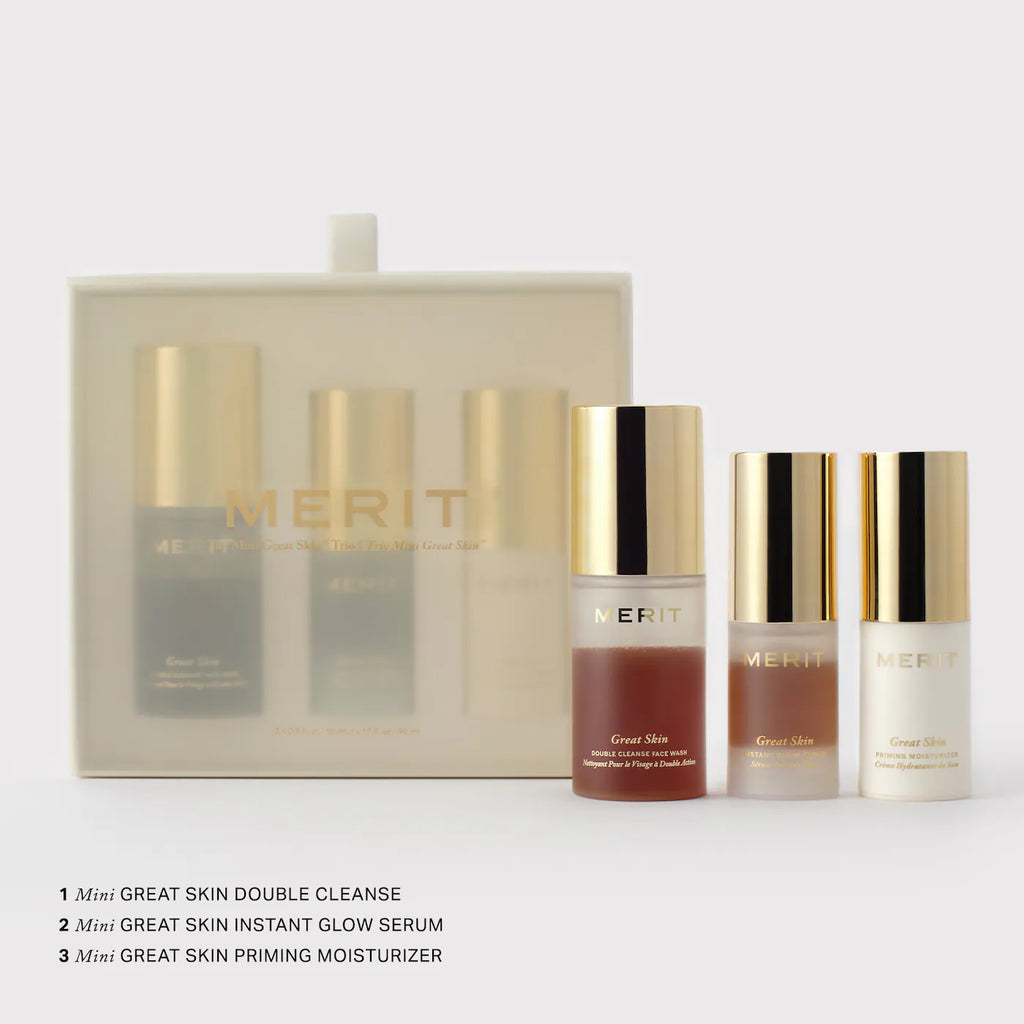 MERIT  Mini Great Skin Skincare Essentials Gift Set