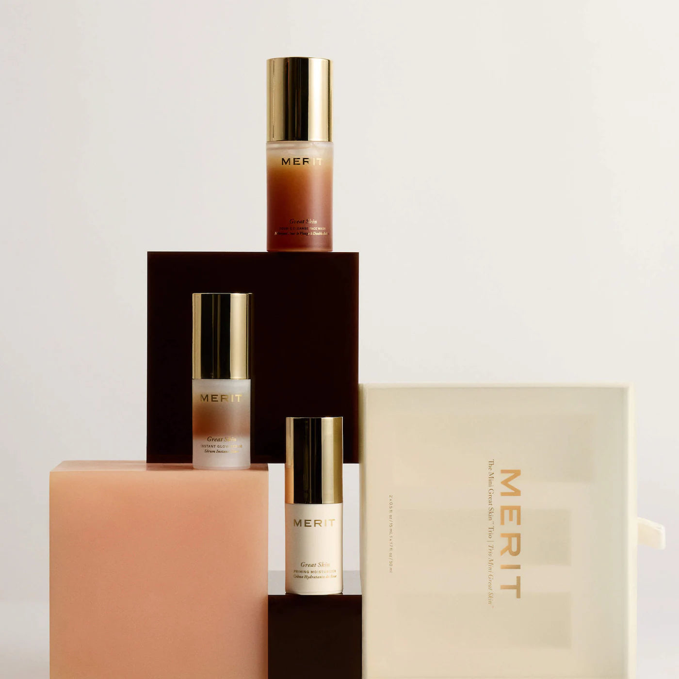 MERIT  Mini Great Skin Skincare Essentials Gift Set