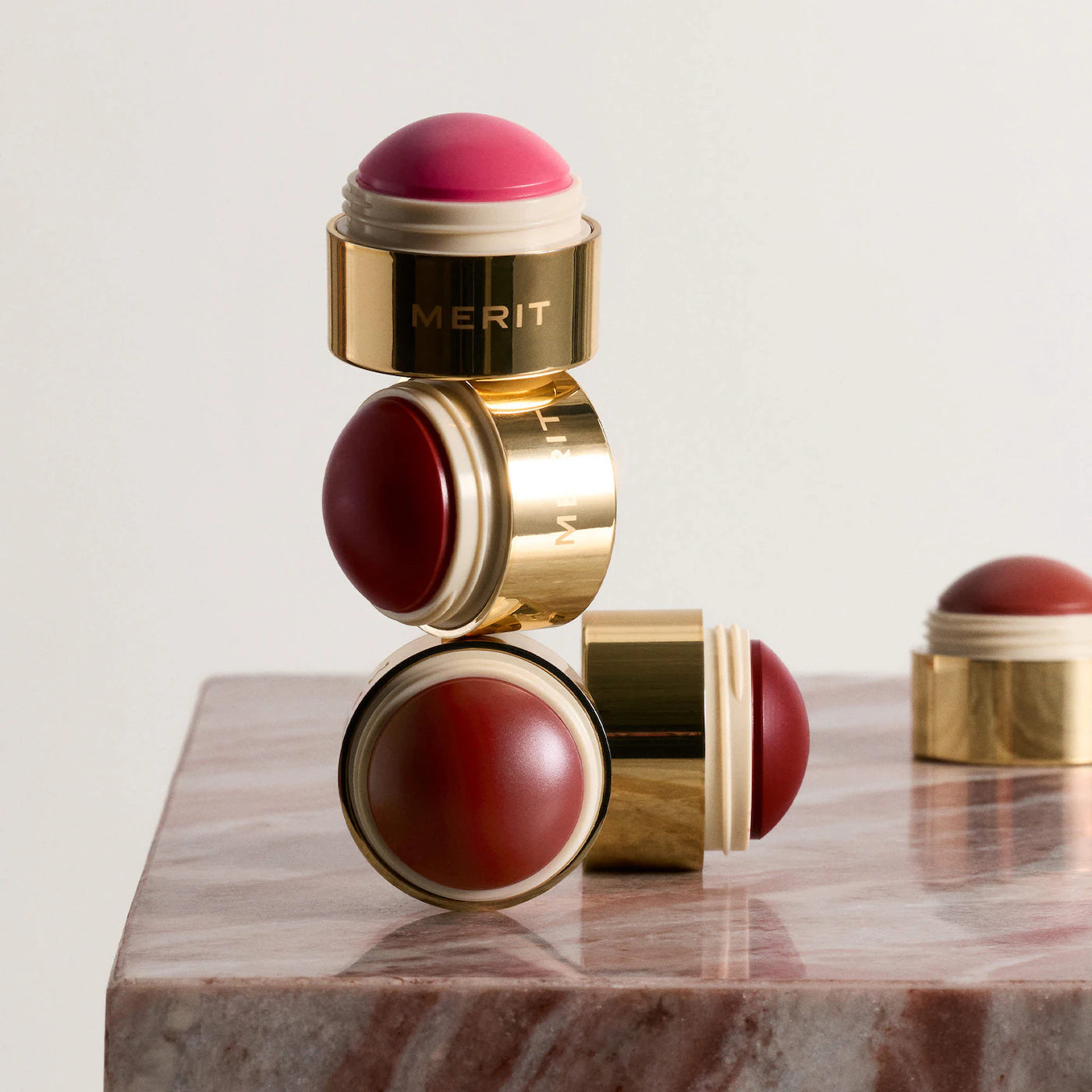 MERIT  The Mini Flush Blush Balm Trio