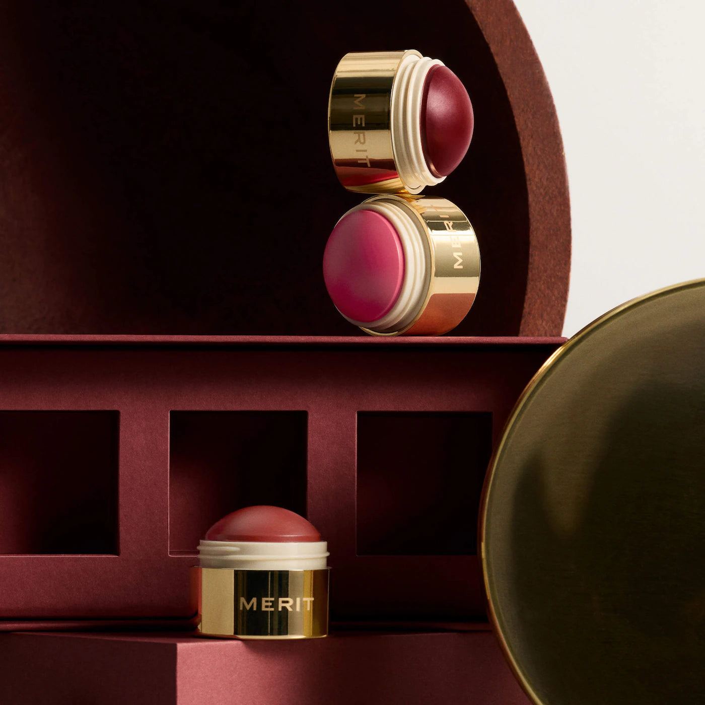 MERIT  The Mini Flush Blush Balm Trio