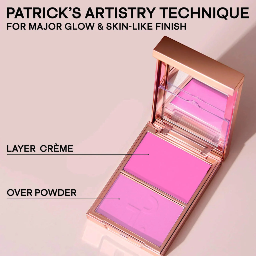 PATRICK TA  Major Headlines Double-Take Crème & Powder Blush Duo