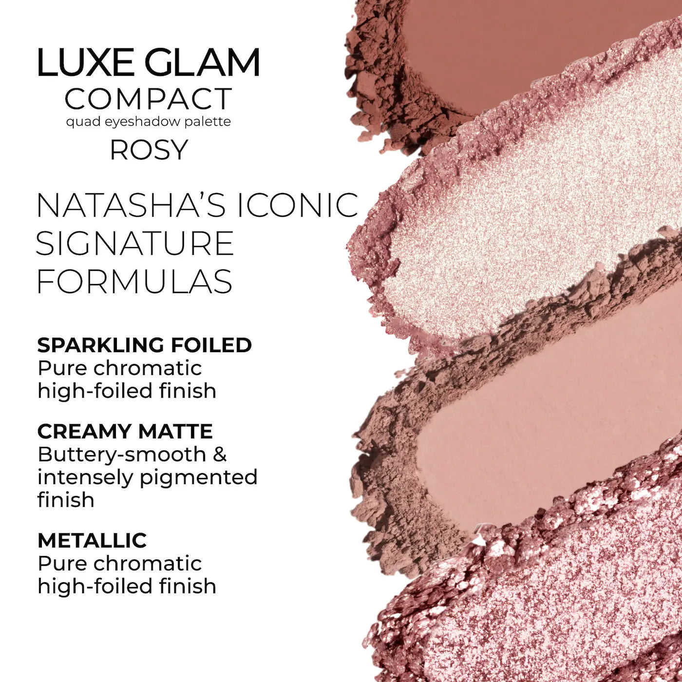NATASHA DENONA  Luxe Glam Compact Quad Eyeshadow Palette