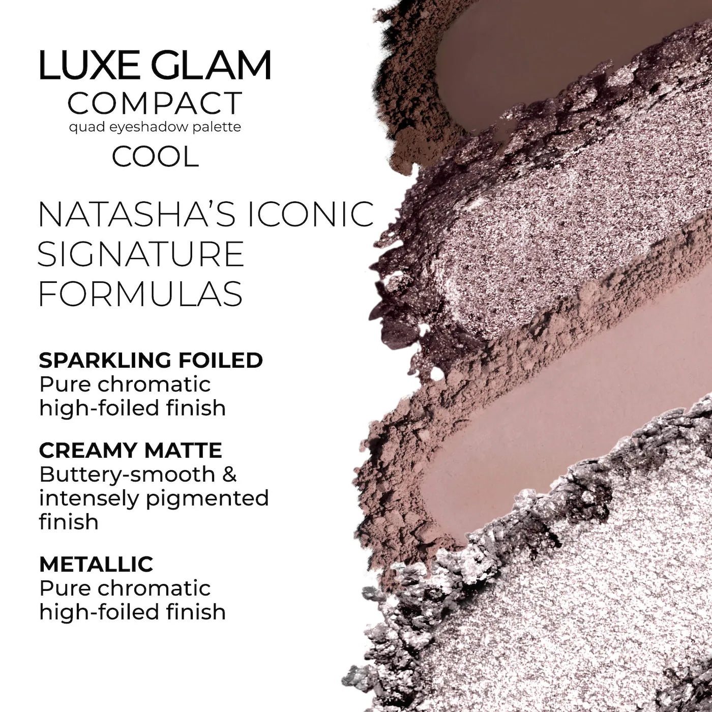 NATASHA DENONA  Luxe Glam Compact Quad Eyeshadow Palette