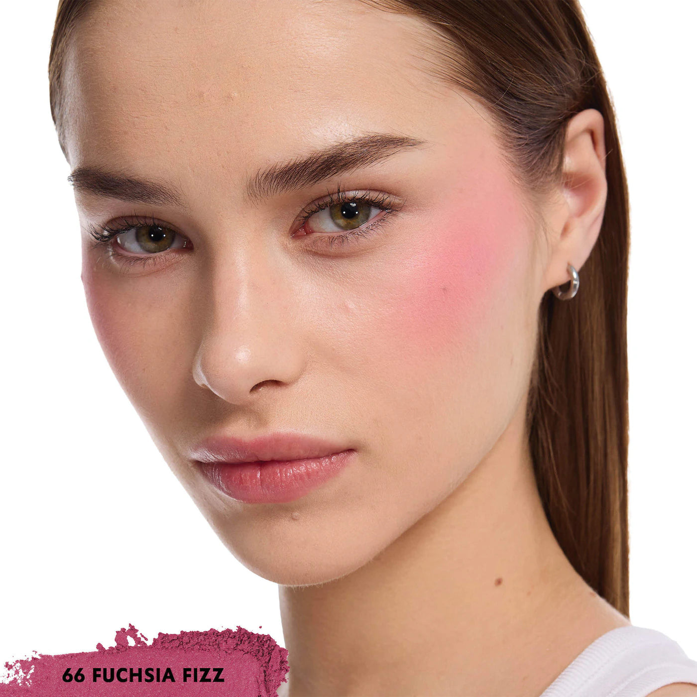 Yves Saint Laurent  Make Me Blush 24H Buildable Powder Blush 66 Fuchsia Fizz - hot pink shimm