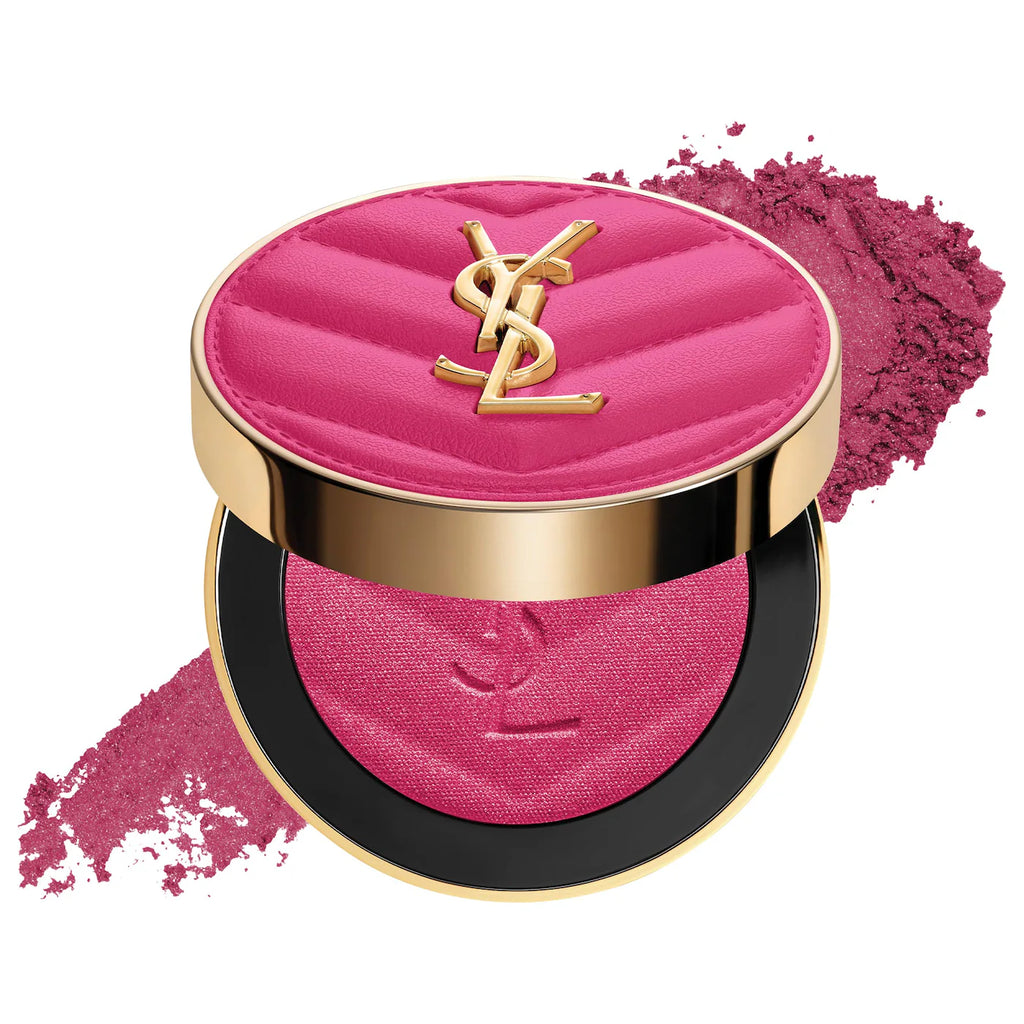 Yves Saint Laurent  Make Me Blush 24H Buildable Powder Blush 66 Fuchsia Fizz - hot pink shimm