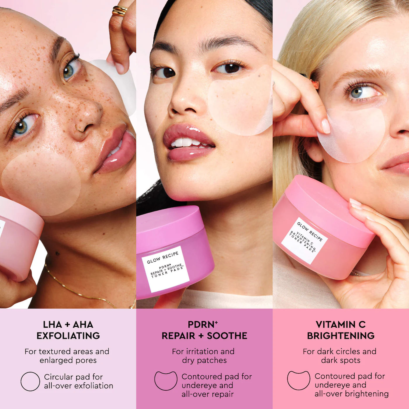 Glow Recipe  LHA + AHA Korean Watermelon Toner Pads for Hydration and Gentle Exfoliation