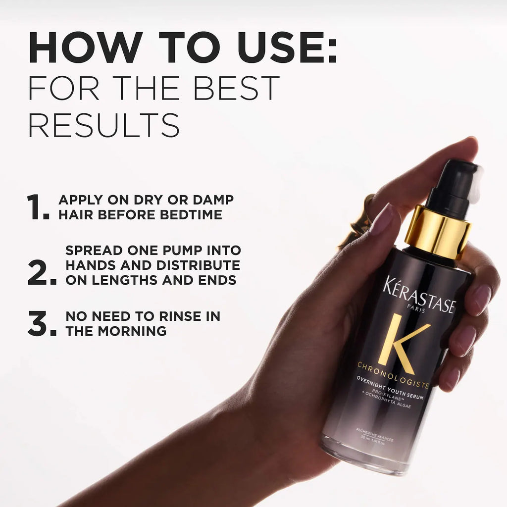 Kérastase Chronologiste Overnight Youth Serum for Dry, Thin, Aging Hair 90ml