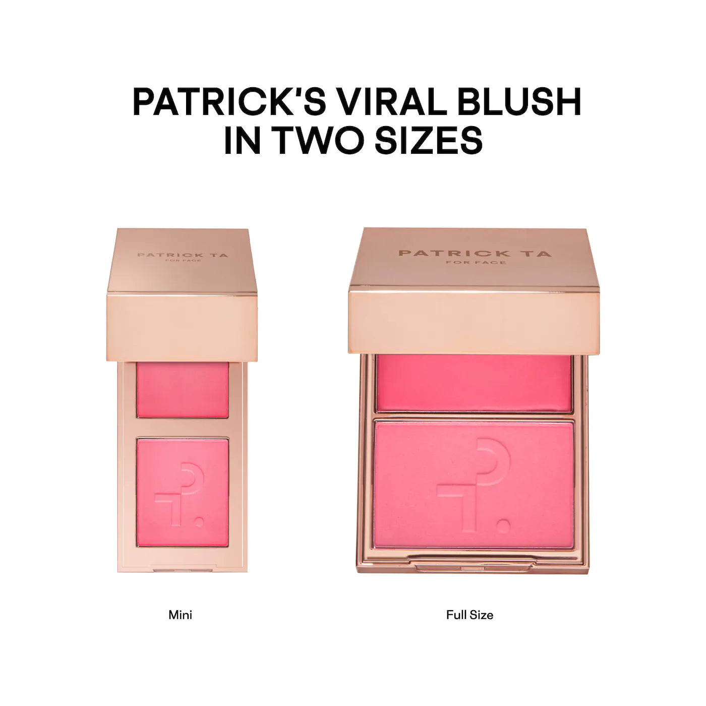 PATRICK TA  Mini Must-Have Major Headlines Double-Take Crème & Powder Blush Duo Set