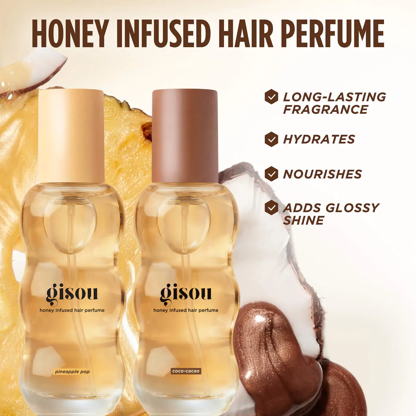 Gisou  Mini Honey Infused Coco-Cacao Hair Perfume