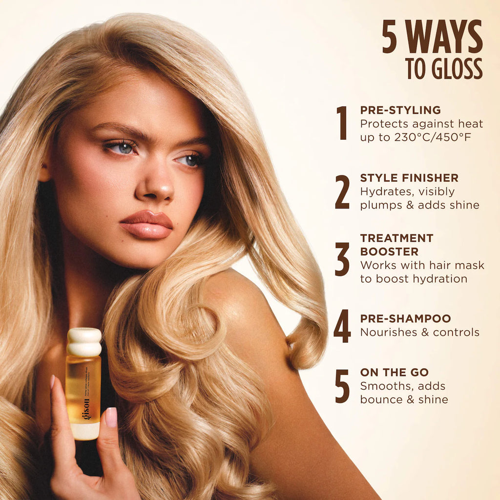 Gisou  Honey Gloss Collagen Drops Hair Oil for Fine to Medium Hair 20ml