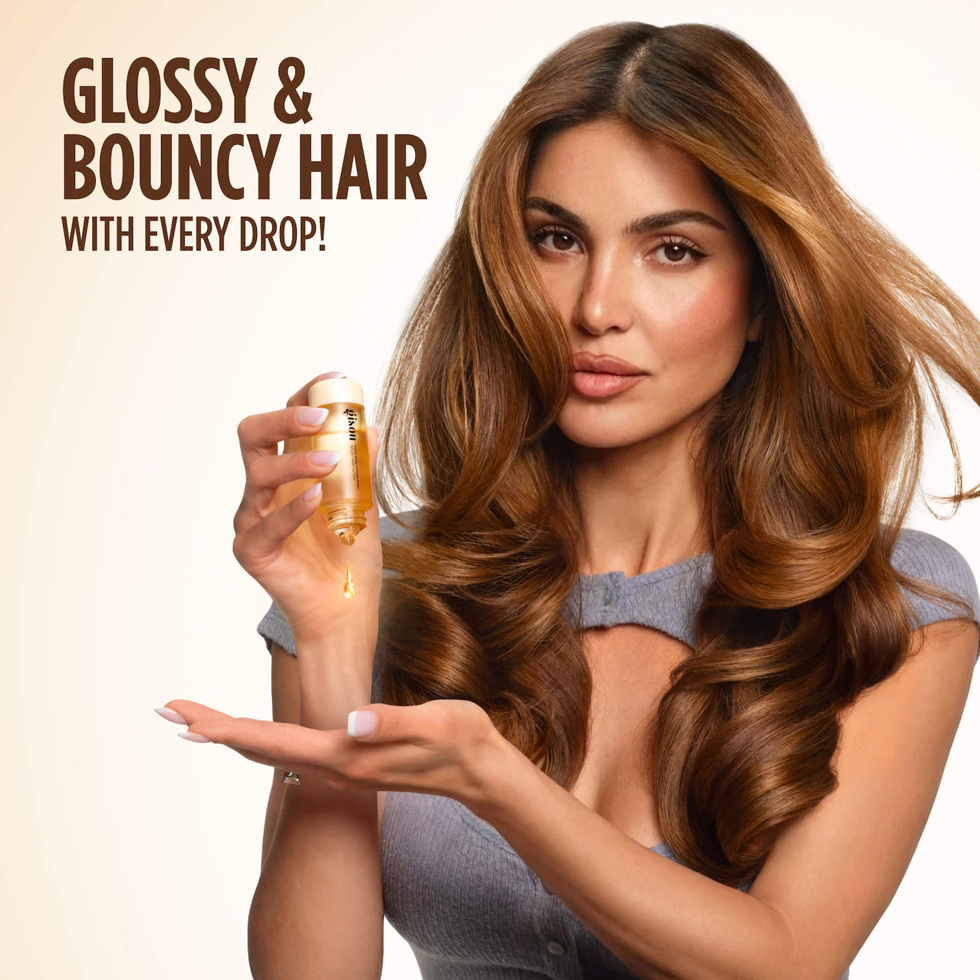 Gisou  Honey Gloss Collagen Drops Hair Oil for Fine to Medium Hair 20ml