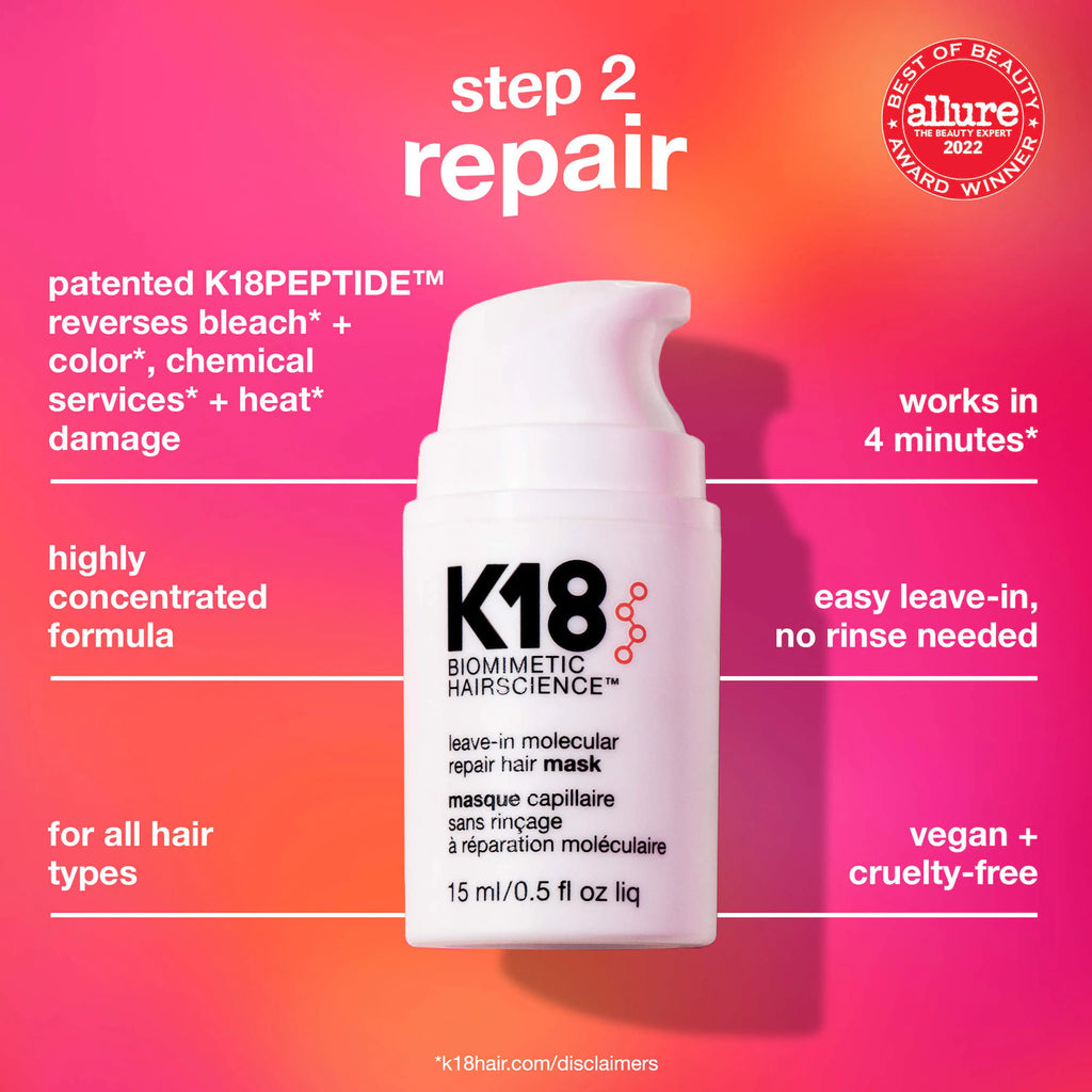 K18 Biomimetic Hairscience  Damaged Hair Rescue Minis Gift Set