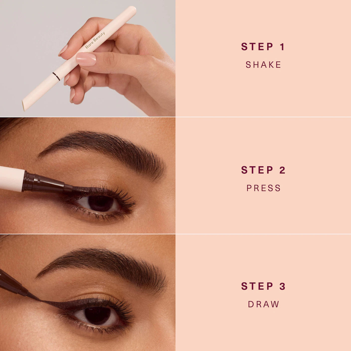 Rare Beauty by Selena Gomez  Perfect Strokes Matte Liquid Liner Brown