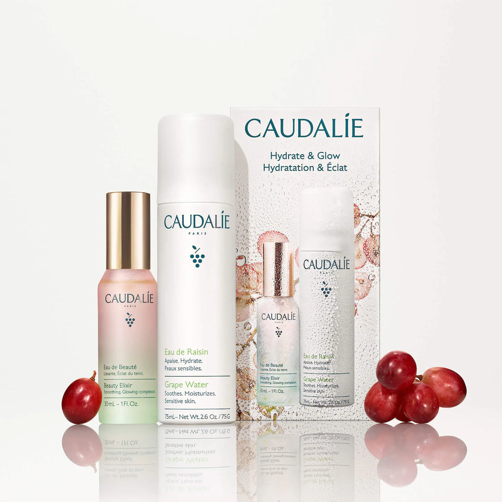 Caudalie  Mini Hydrate & Glow Duo for Soothing & Toning