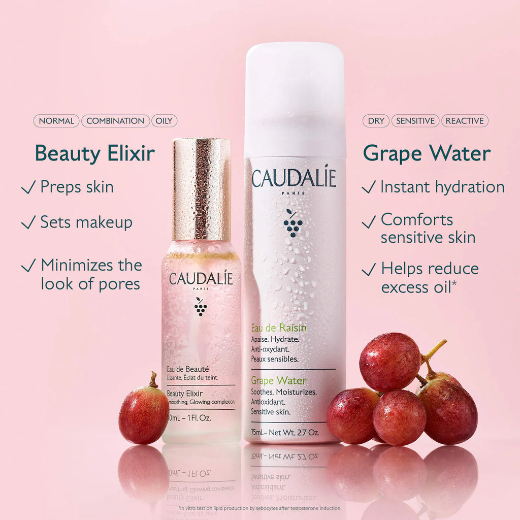 Caudalie  Mini Hydrate & Glow Duo for Soothing & Toning