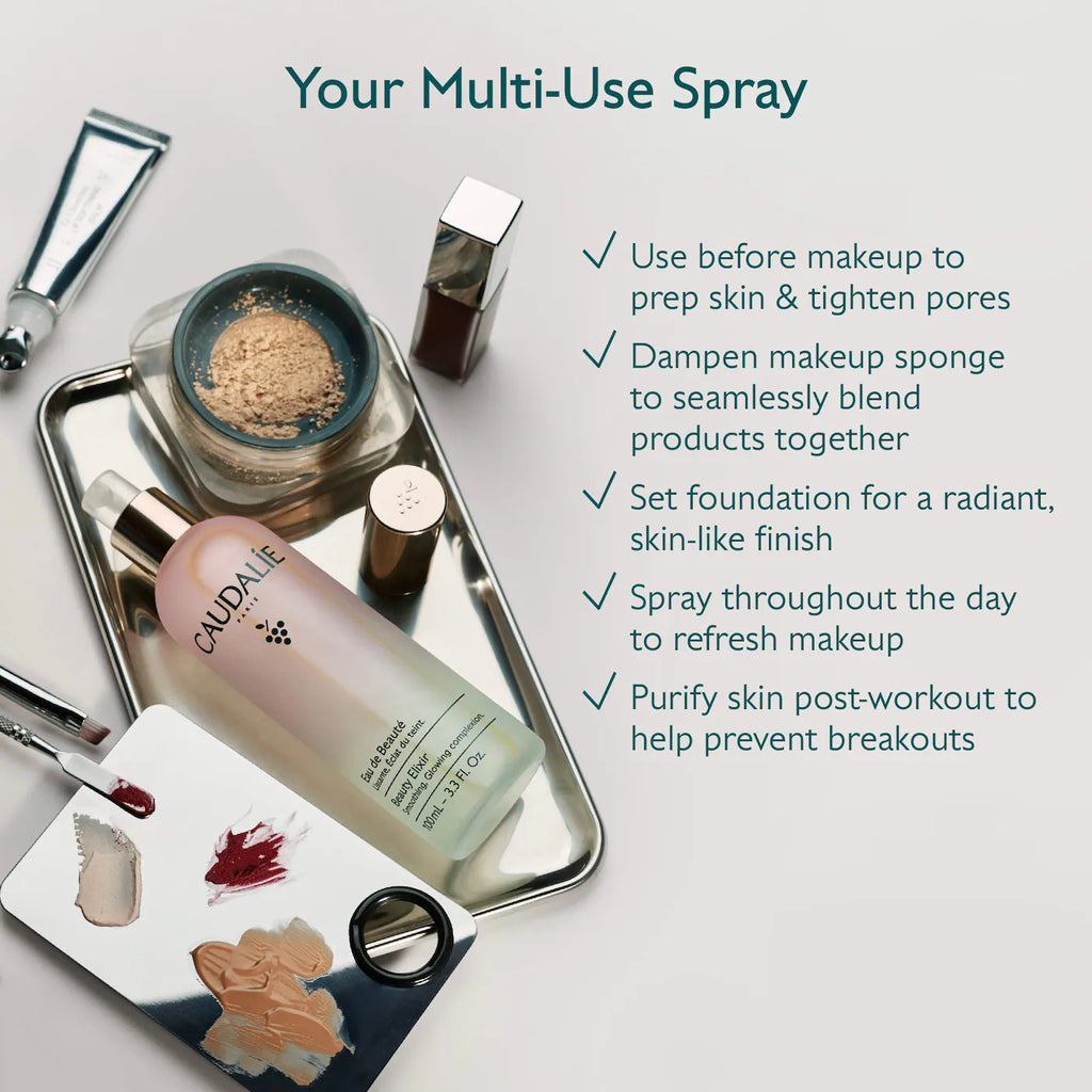 Caudalie  Mini Hydrate & Glow Duo for Soothing & Toning