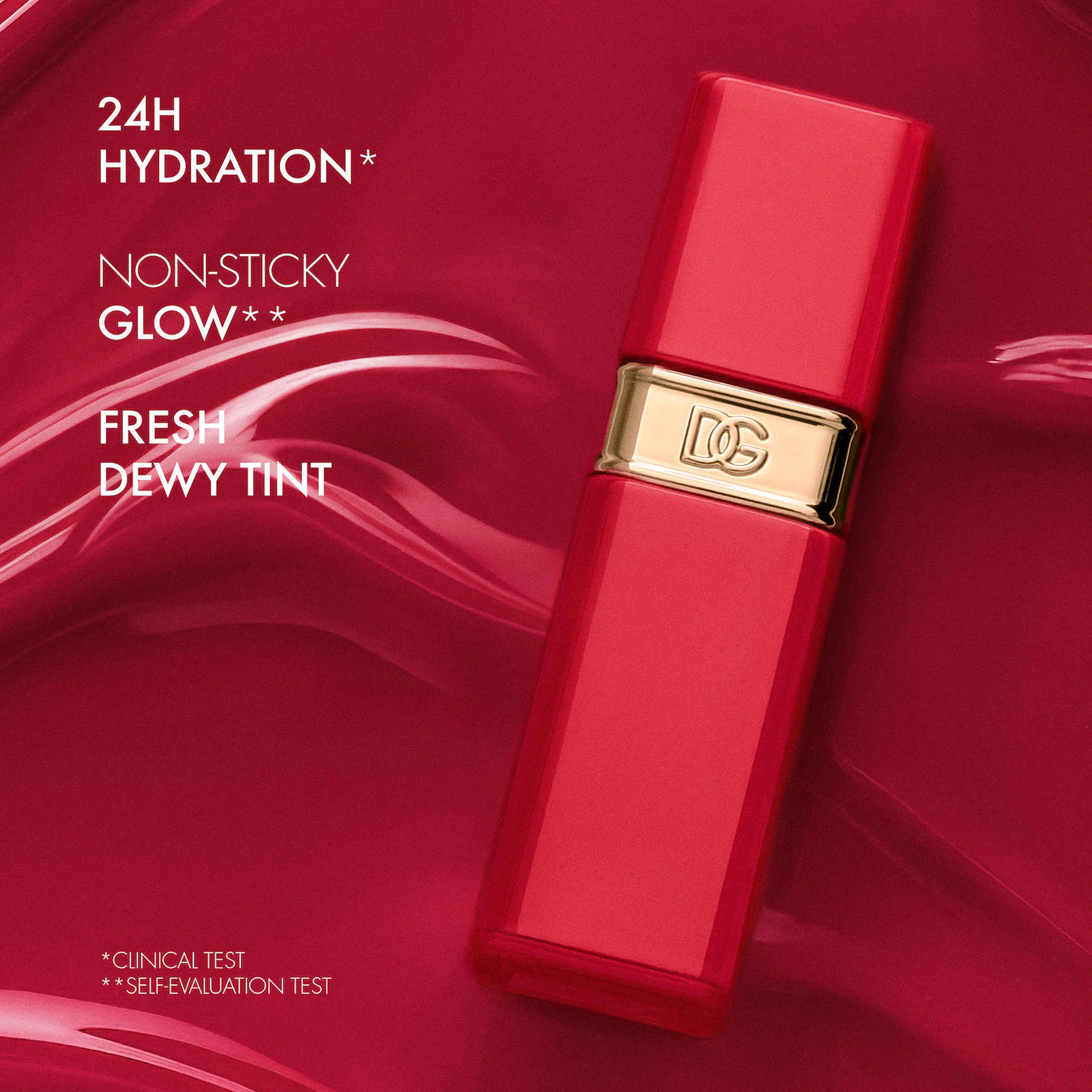 Dolce&Gabbana  Rose Dew Lip Bite 24H Hydrating Glossy Lip Tint with Hyaluronic Acid