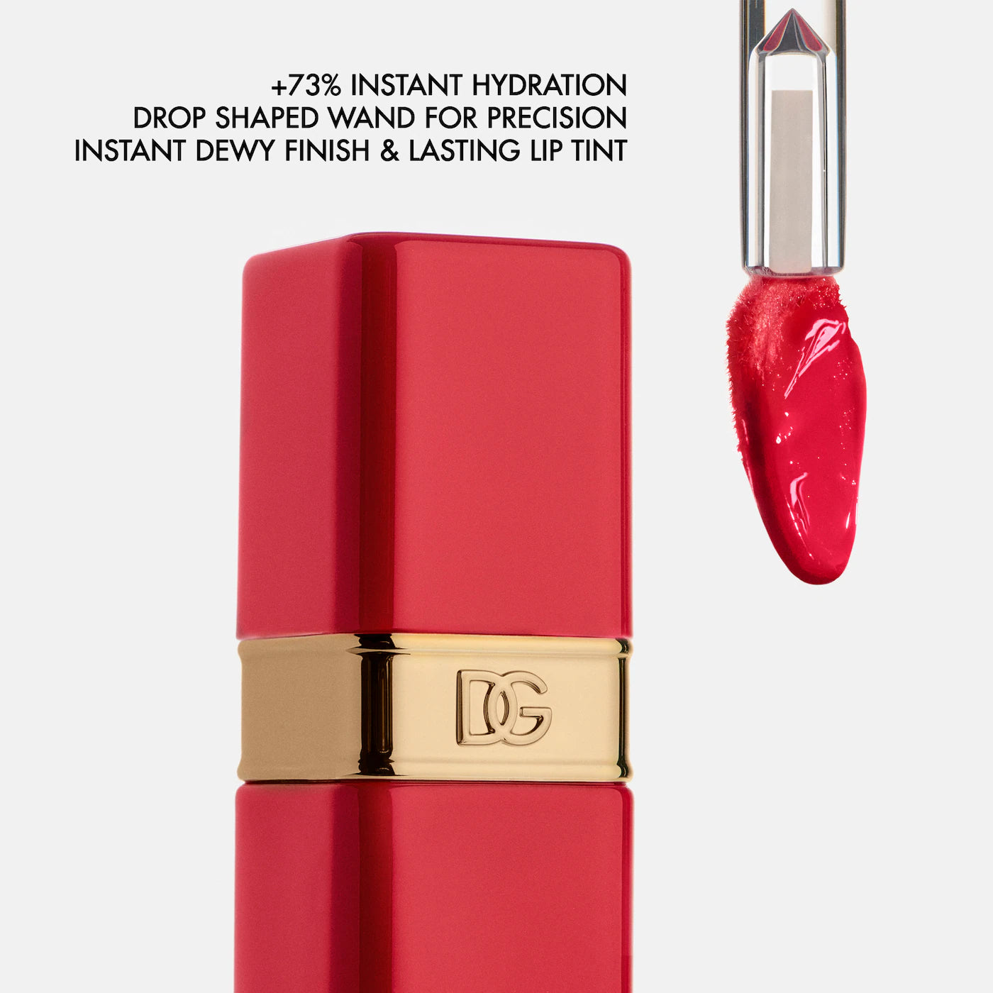 Dolce&Gabbana  Rose Dew Lip Bite 24H Hydrating Glossy Lip Tint with Hyaluronic Acid