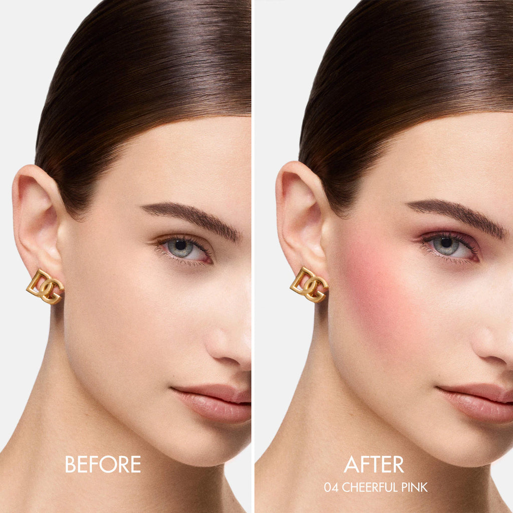 Dolce&Gabbana  Cheeks&Eyes Match Long-Lasting Powder Blush with Italian Raspberry