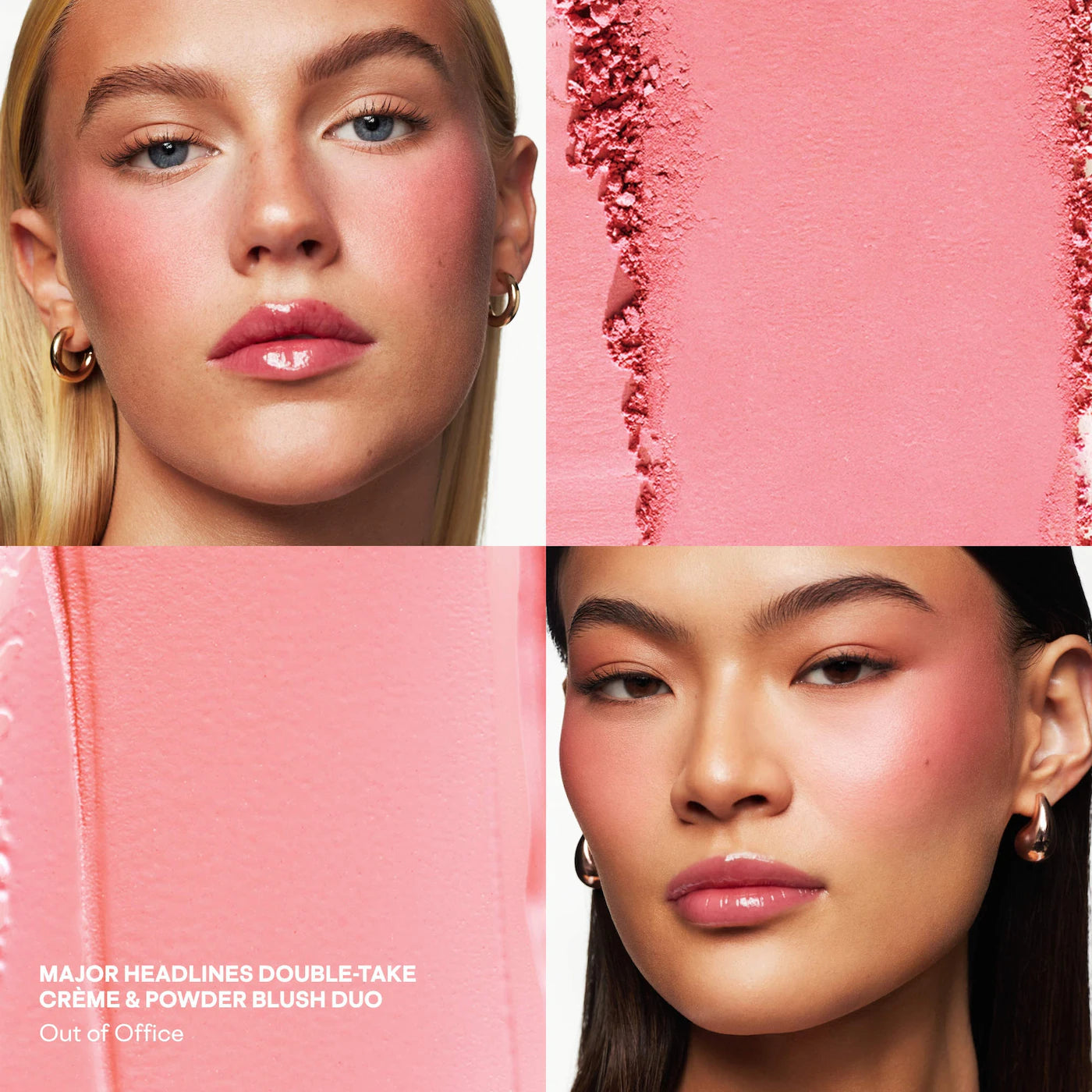 PATRICK TA  Major Headlines Double-Take Crème & Powder Blush Duo Out Of Office - cool pink