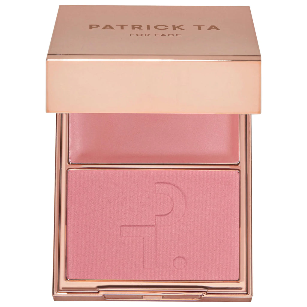 PATRICK TA  Major Headlines Double-Take Crème & Powder Blush Duo Out Of Office - cool pink