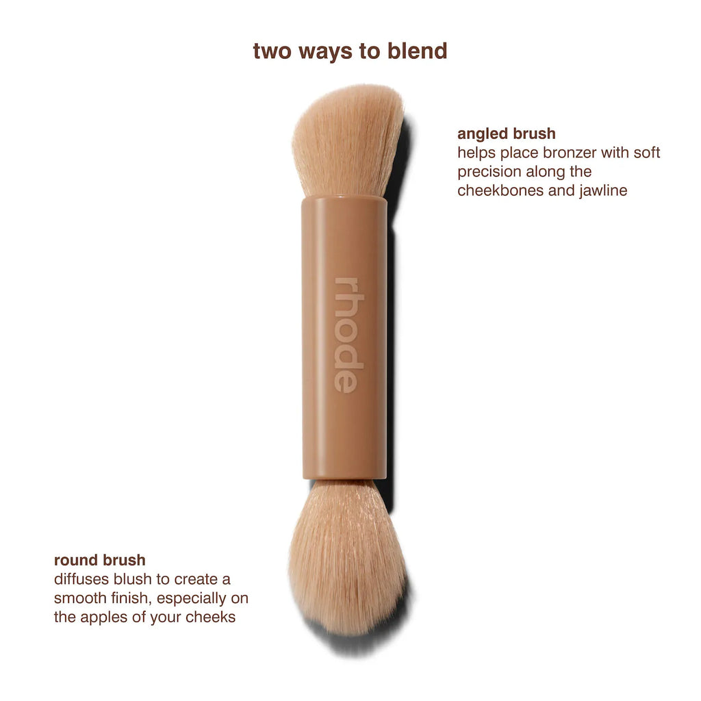 rhode  Pocket Brush Double-Ended Makeup Brush