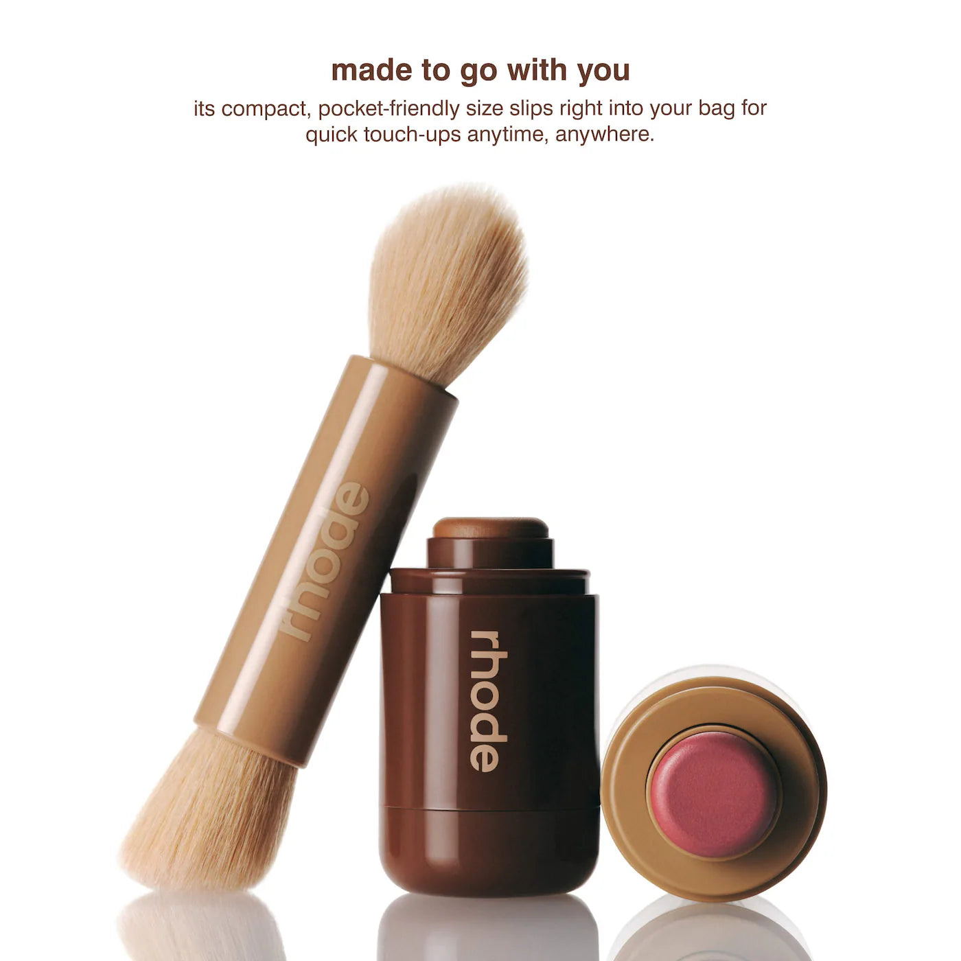 rhode  Pocket Brush Double-Ended Makeup Brush