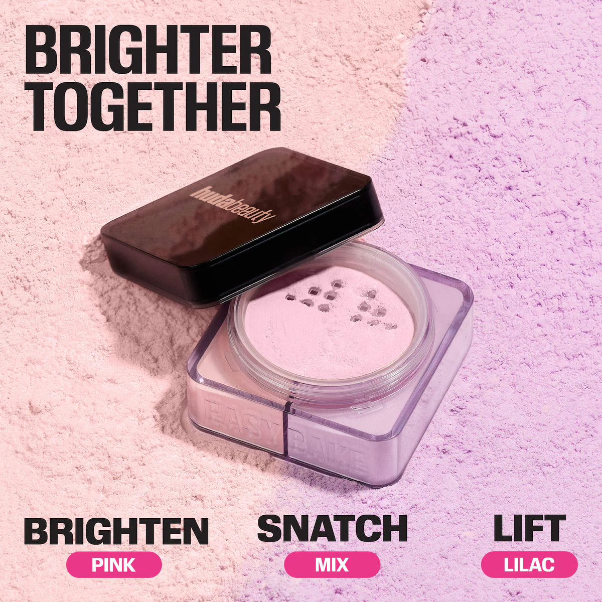 HUDA BEAUTY  Easy Bake Loose Powder Brightening + Correcting Duo