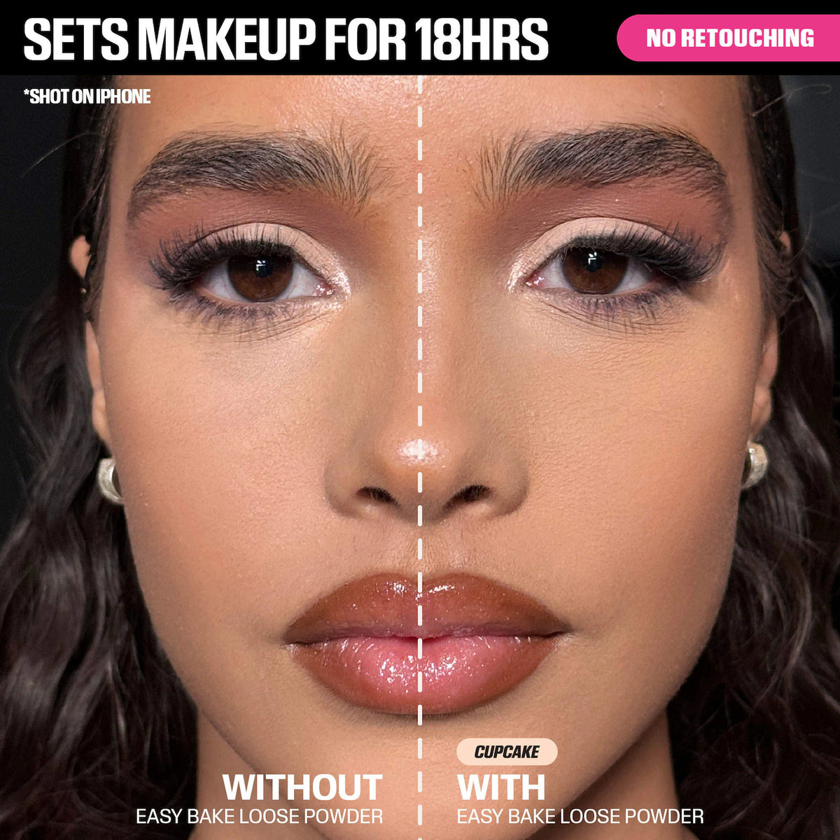 HUDA BEAUTY  Easy Bake Loose Powder Brightening + Correcting Duo