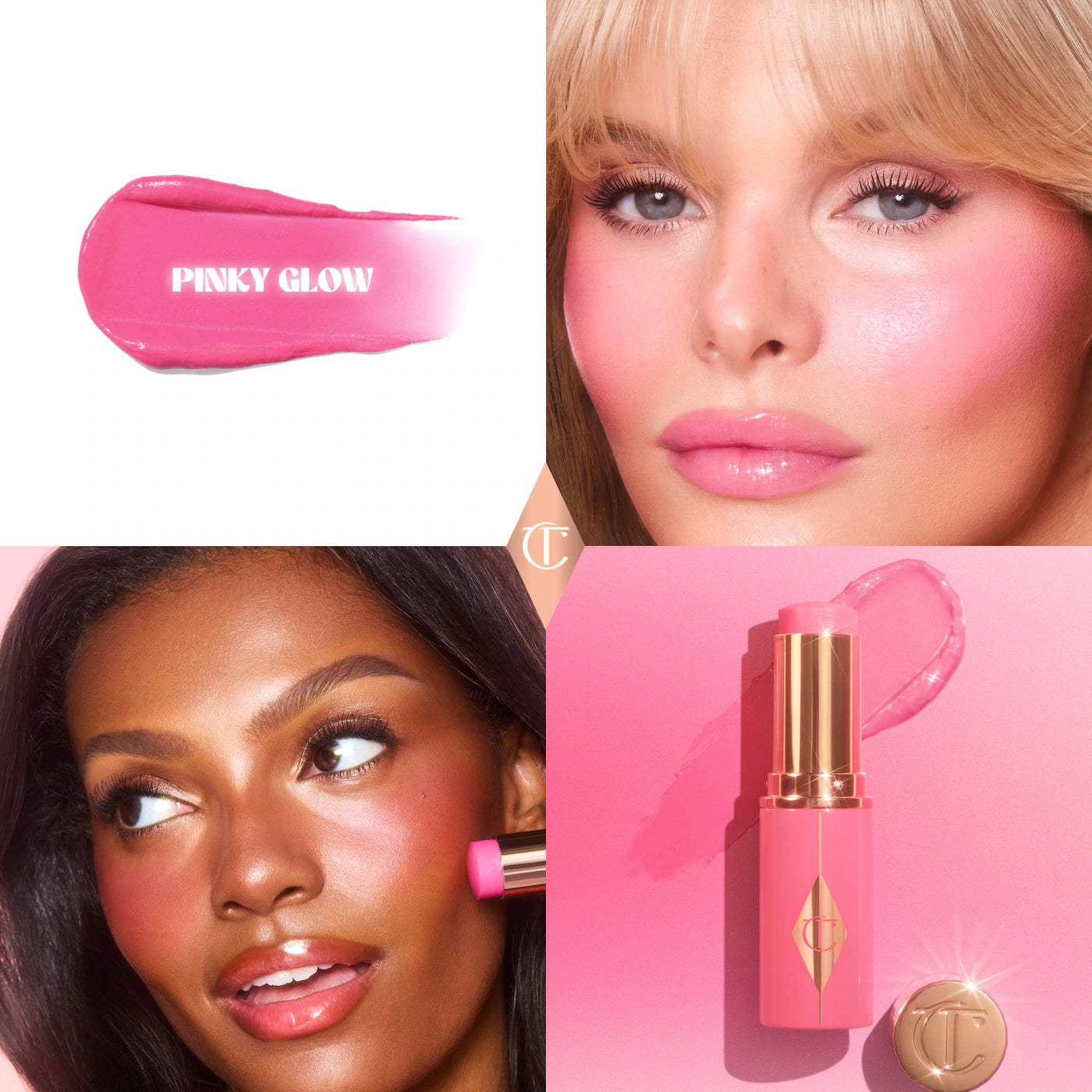 Charlotte Tilbury  Mini Unreal Lip + Cheek Glow Blush Stick with Hyaluronic Acid