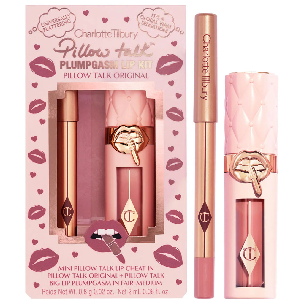 Charlotte Tilbury  Mini Pillow Talk Plumpgasm Lip Liner and Lip Gloss Set