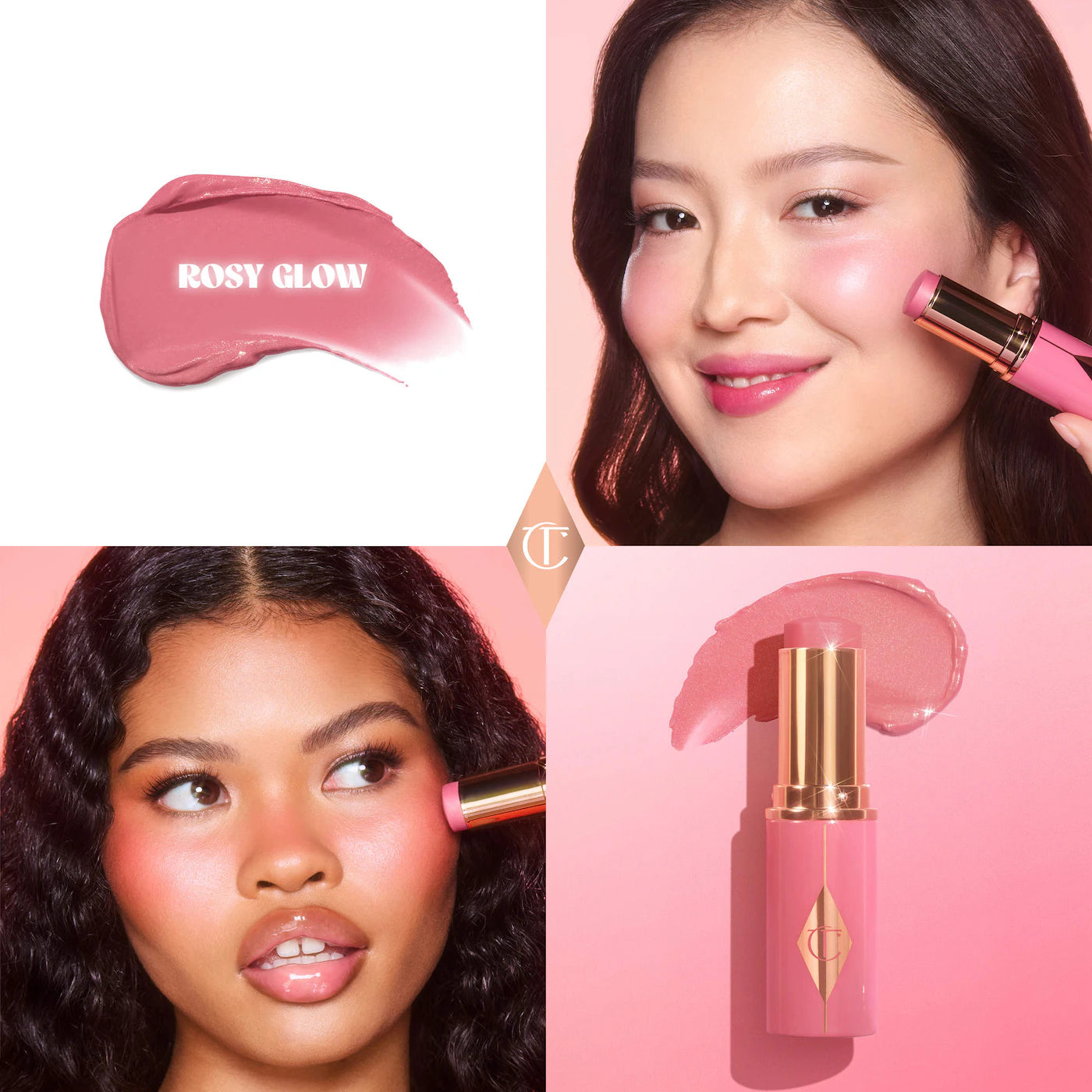 Charlotte Tilbury  Mini Unreal Lip + Cheek Glow Blush Stick with Hyaluronic Acid