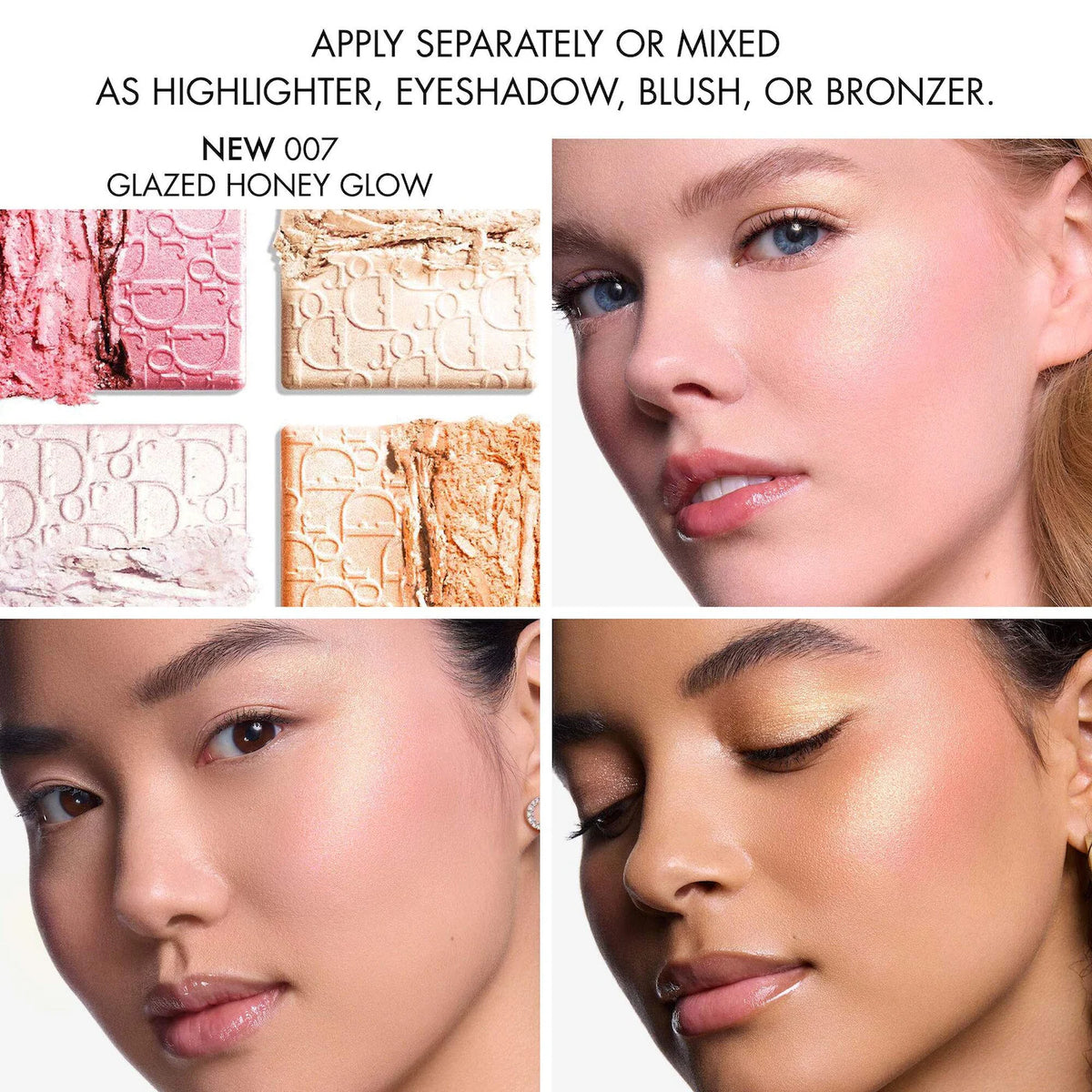 DIOR  Backstage Glow Maximizer Face Palette 007 Iced Honey Glow