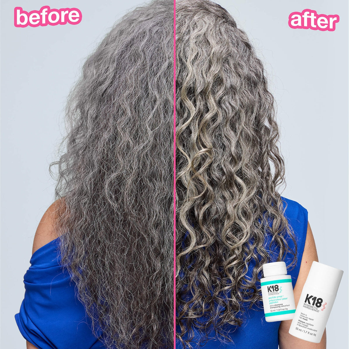 K18 Biomimetic Hairscience  Detox + Repair Leave-In Molecular Repair Mask & Mini Detox Shampoo Gift Set