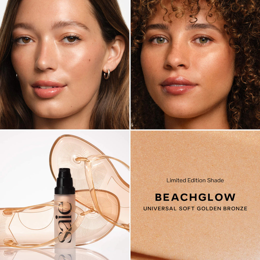 Saie  Glowy Super Gel Lightweight Dewy Multipurpose Illuminator   Beachglow