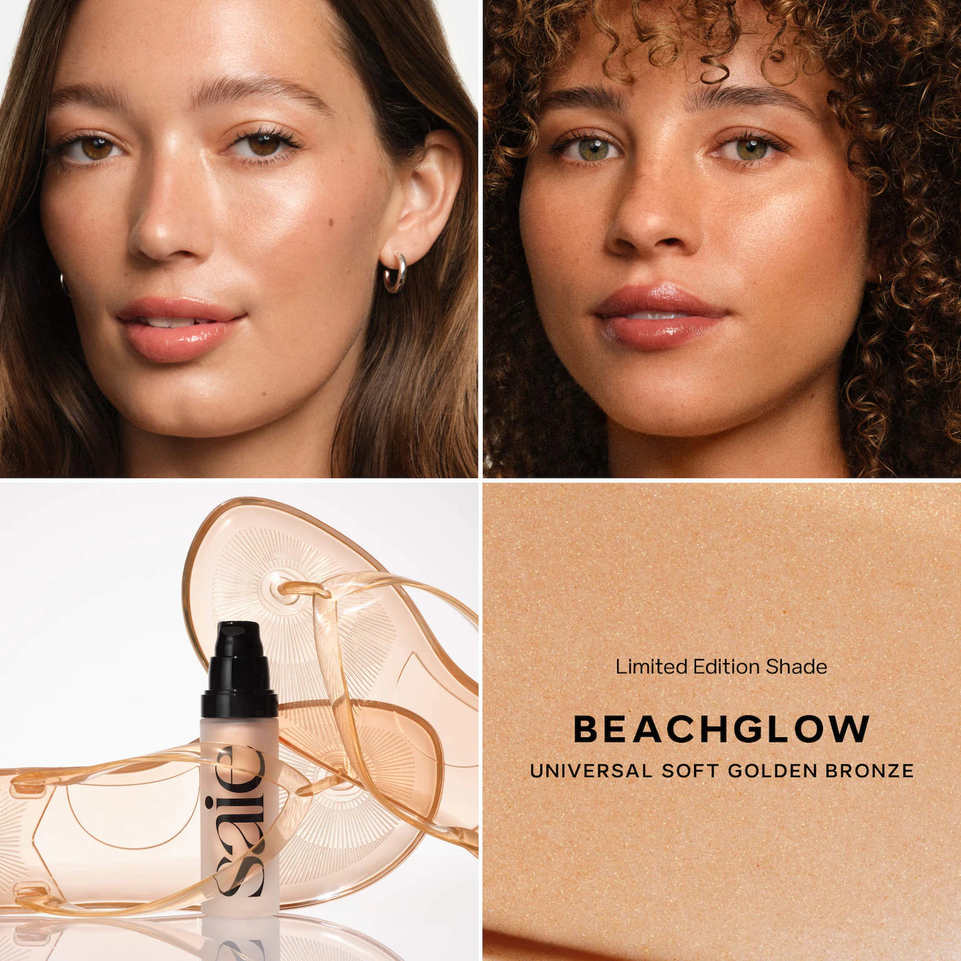 Saie  Glowy Super Gel Lightweight Dewy Multipurpose Illuminator   Beachglow