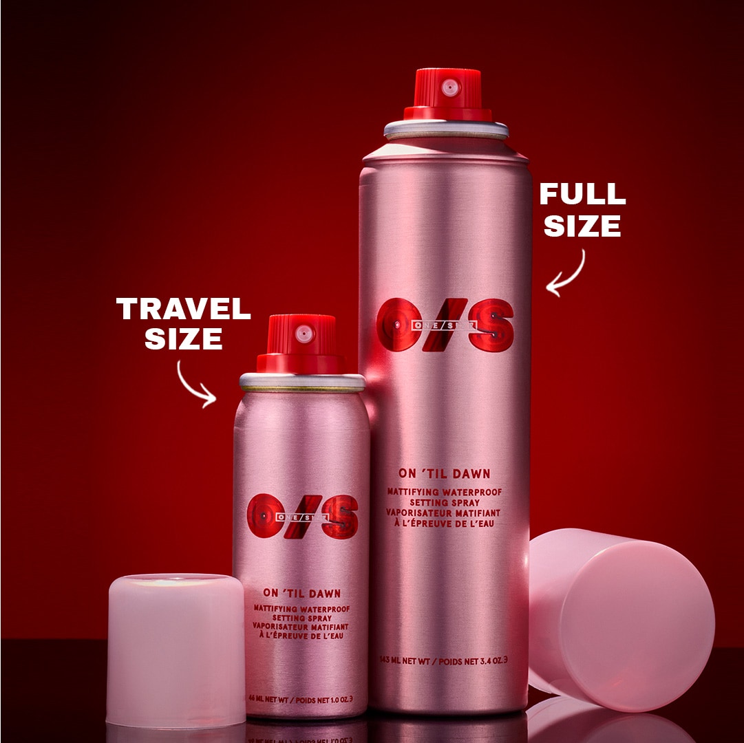 ONE/SIZE by Patrick Starrr  On 'Til Dawn Mattifying Waterproof Setting Spray Big & Bitty Duo