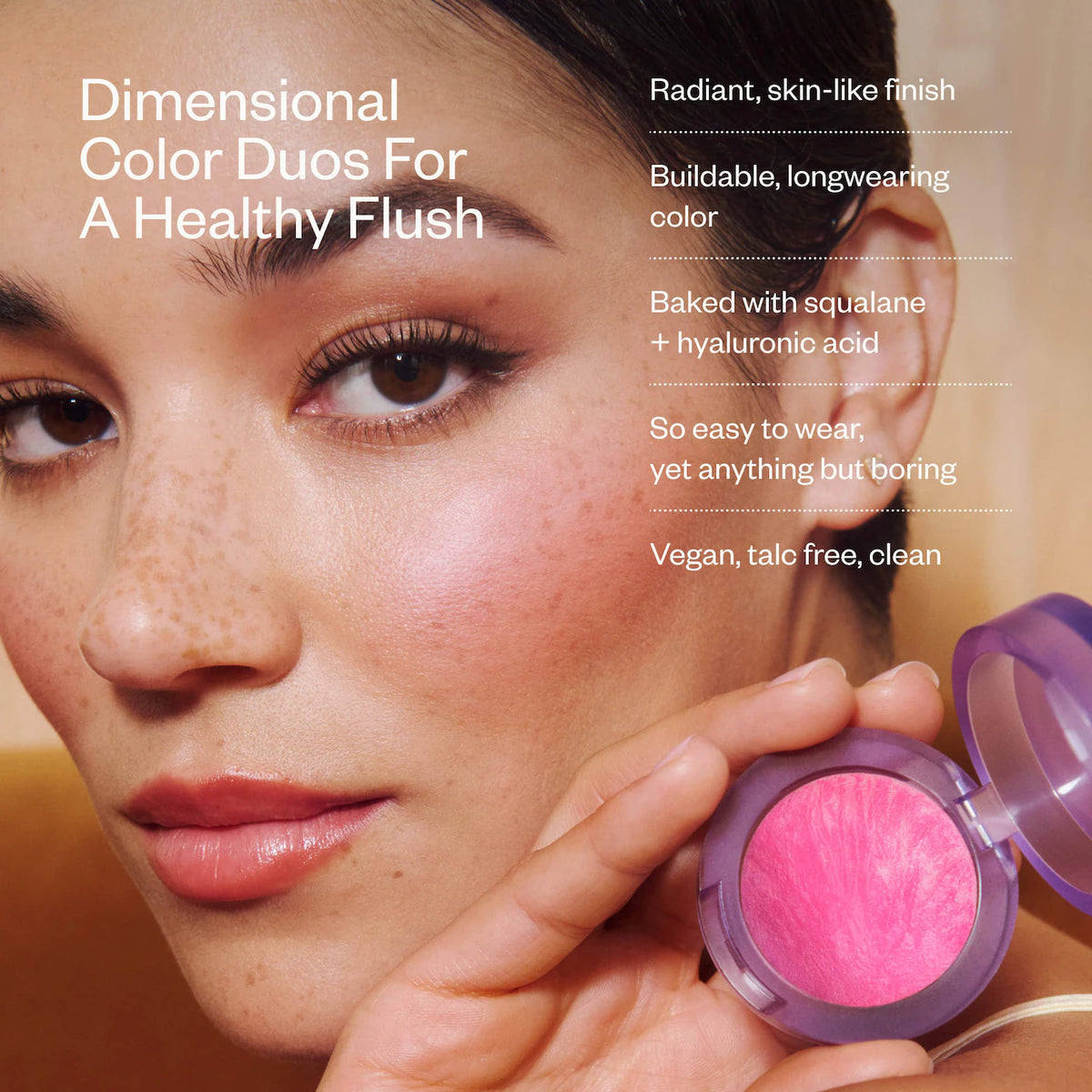 Kosas  Mini Blush is Life Baked Talc-Free Dimensional + Brightening Blush