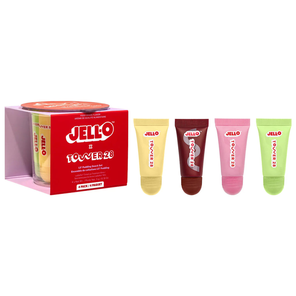 Tower 28 Beauty  JELL-O™  X TOWER 28 Lil' Pudding Mini Lip Softie Gift Set
