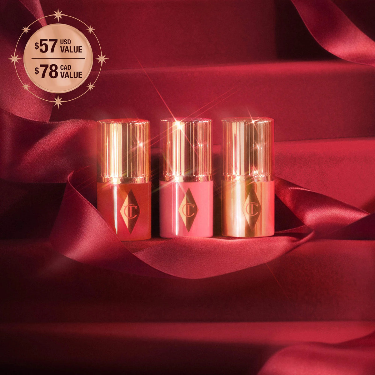 Charlotte Tilbury  Mini Unreal Blush + Glow Trio