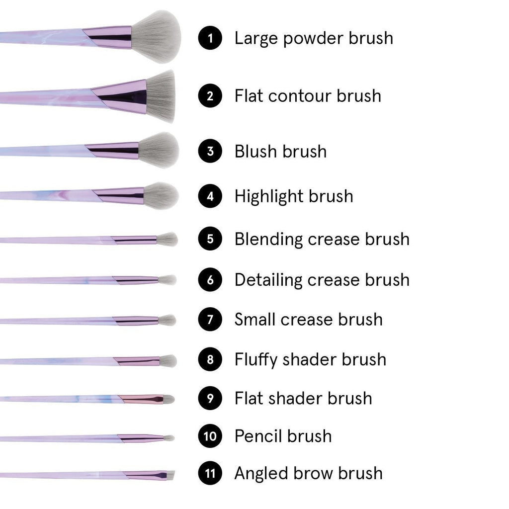 BH Cosmetics - Lavender Luxe Brush Set 11 Piece