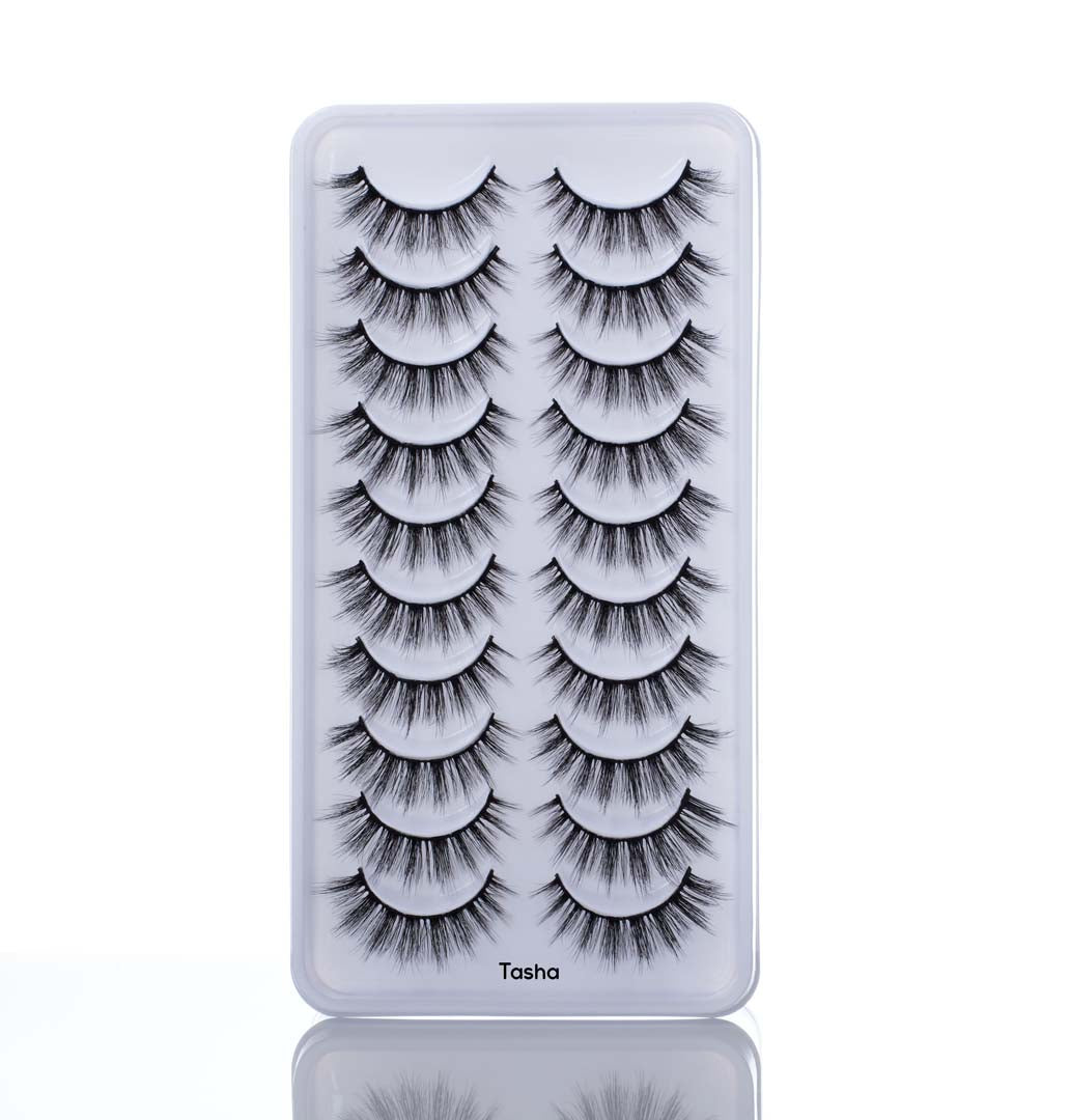 BRYKA MAKEUP Pestañas 3D Tasha x 10 pares