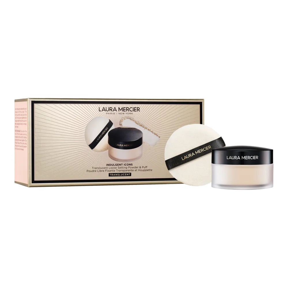 Laura Mercier Indulgent Icons Translucent Loose Setting Powder & Puff Duo (Holiday Limited Edition)