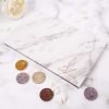 Allwon Paleta magnética de mármol vacío paleta de maquillaje con espejo para sombra de ojos lápiz labial Blush polvo (blanco) - Imagen 6